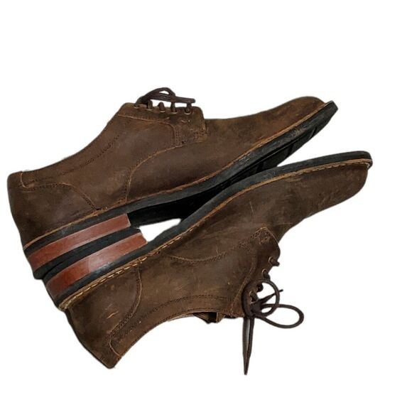 Cole Haan men's leather casual lace up leather loafer distressed look 9.5M - Picture 12 of 12